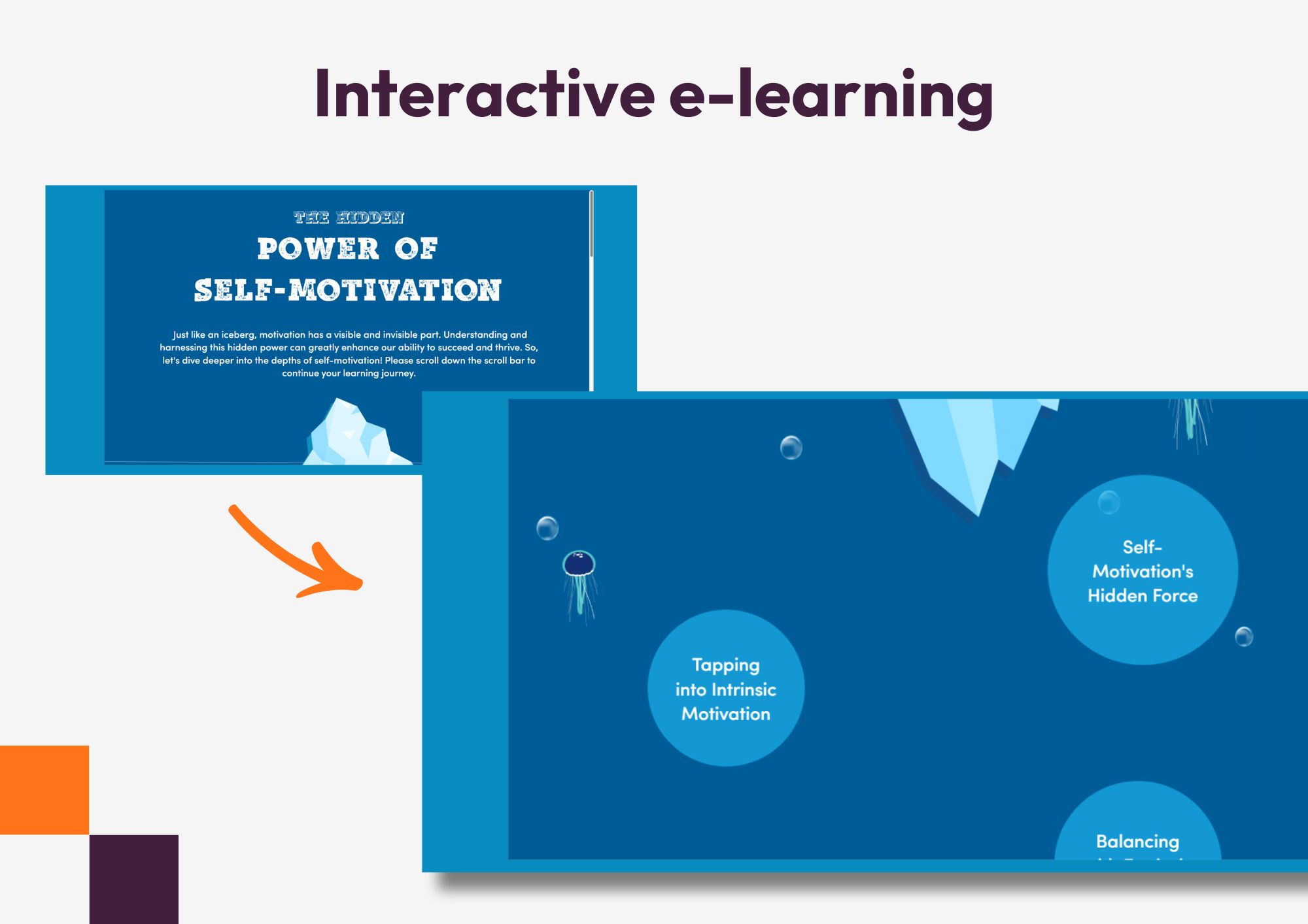 Interactive e-learning example Interactive e-learning example