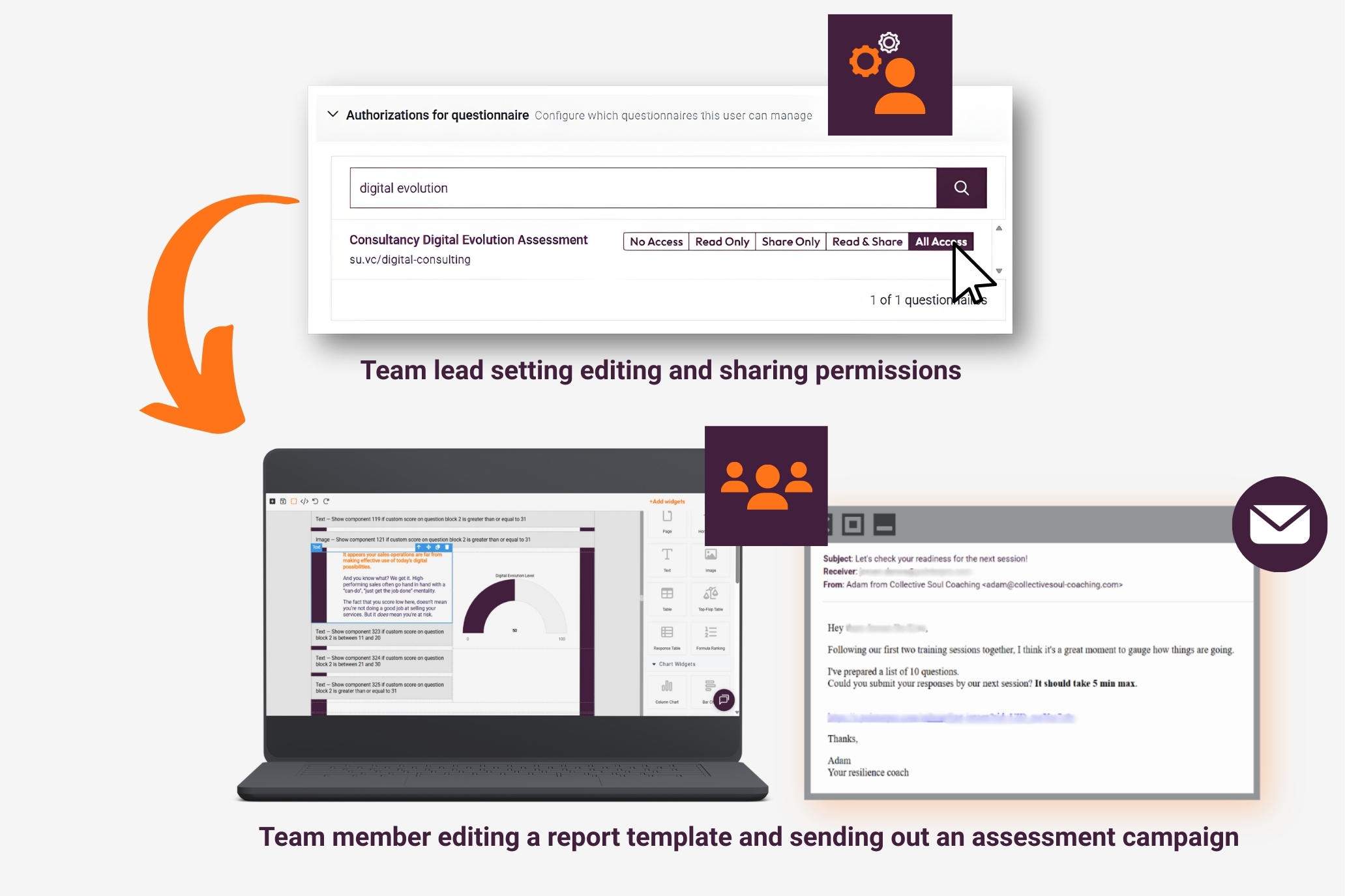 Multi-user management for assessments - Pointerpro