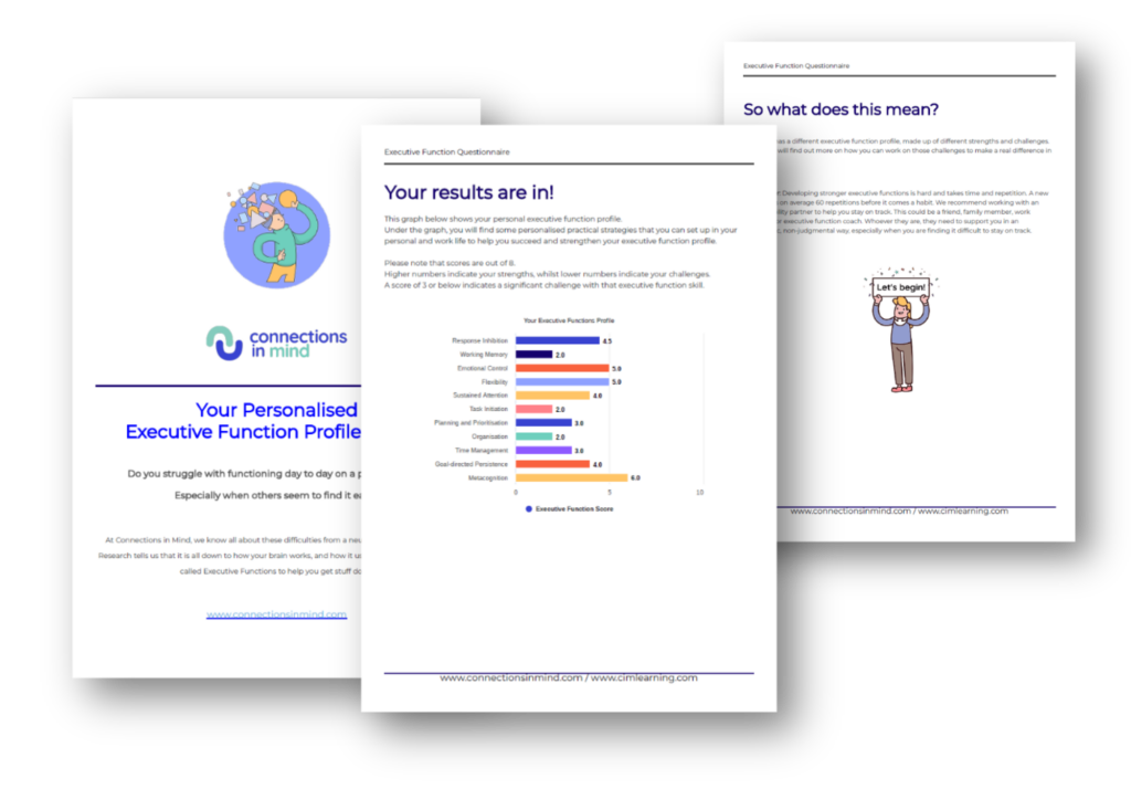 The intro pages of a PDF report by Connections In Mind