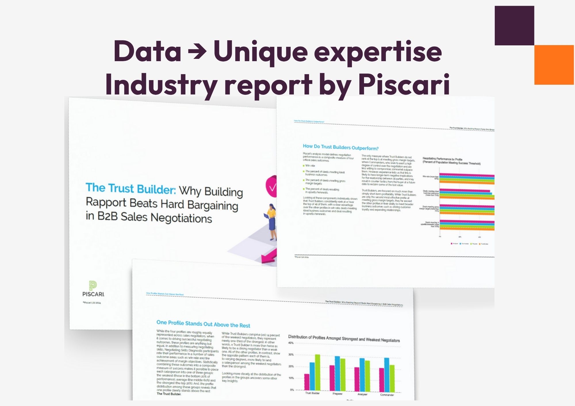 From survey data to unique industry reports From survey data to unique industry reports