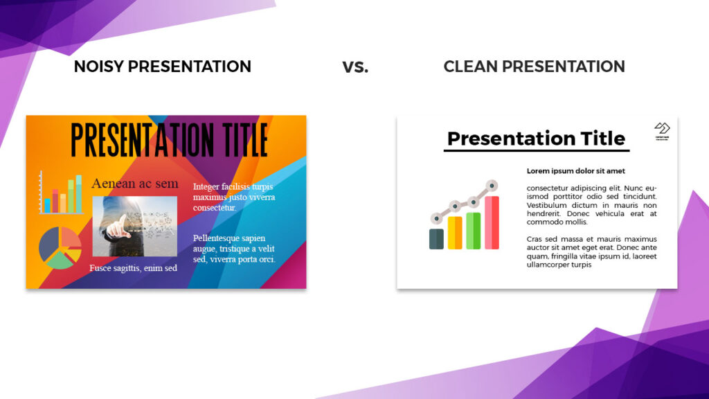 a presentation is not a data dump
