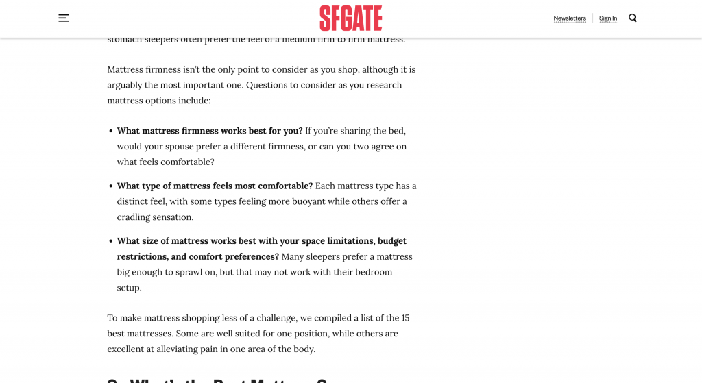 Example SFGATE