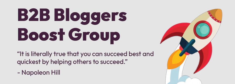 Banner reciprocal marketing B2B Bloggers Boost Group